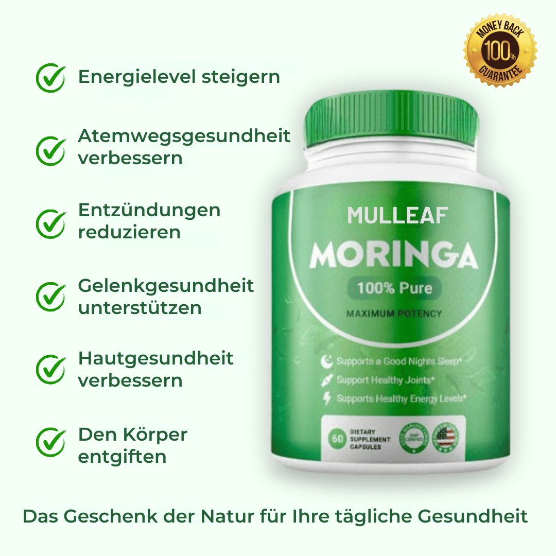 Mulleaf Moringa Blätter Kapseln