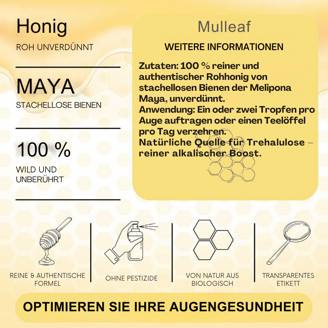 Jimerito Honigtropfen – Augenmüdigkeit und Reinigung